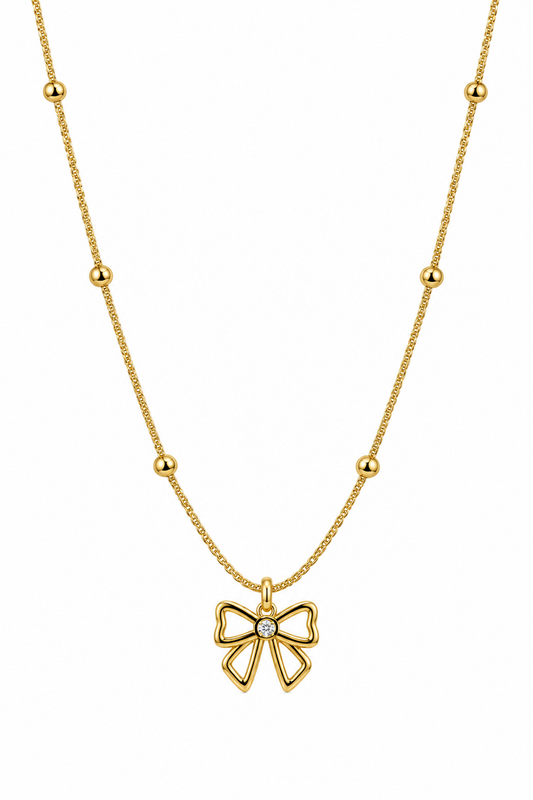 Bow necklace