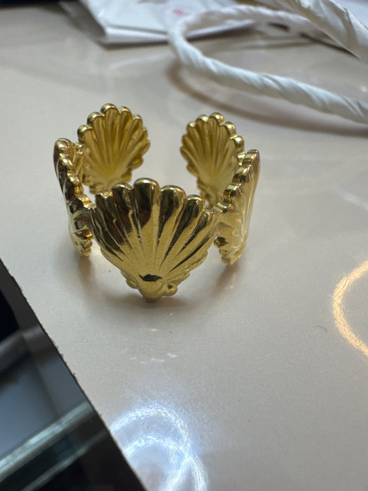 Adjustable Bold Gold Ring