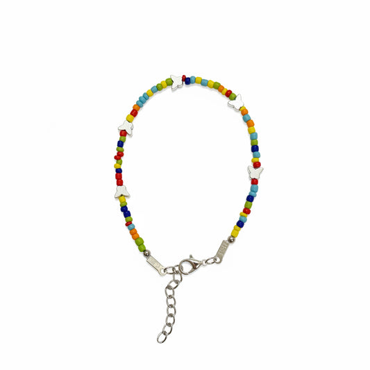 Rainbow beads bracelet