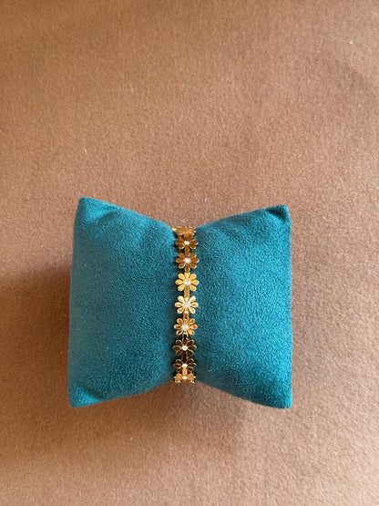 Aurora Floral Gold Bangle