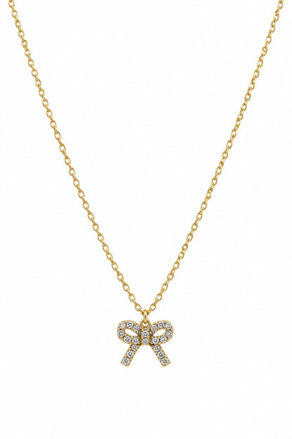 Bow necklace