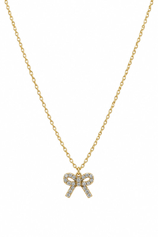 Bow necklace