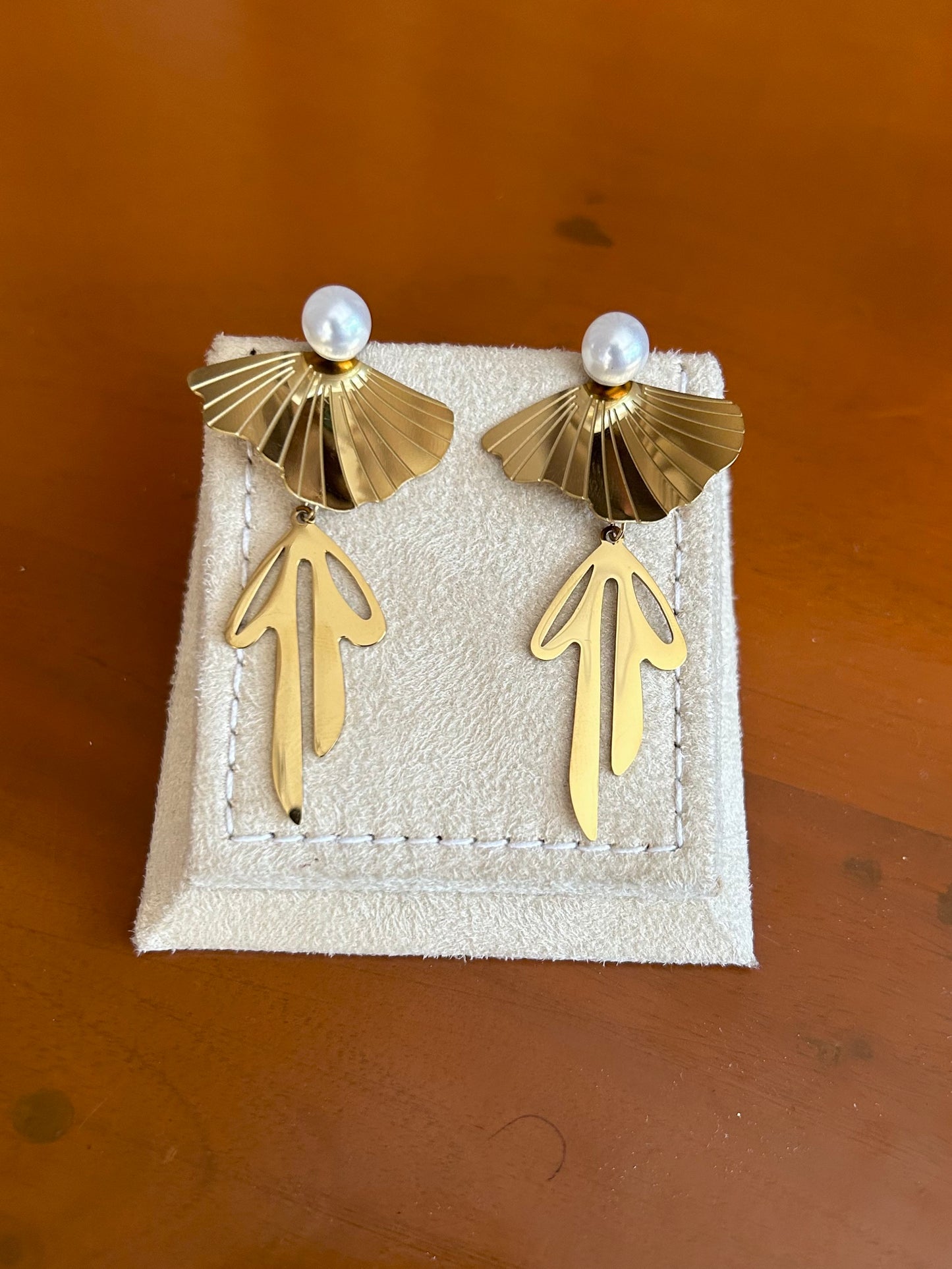 Oceanic Fan Drop Earrings