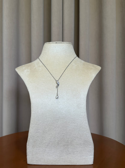 Pearl Necklace - Silver