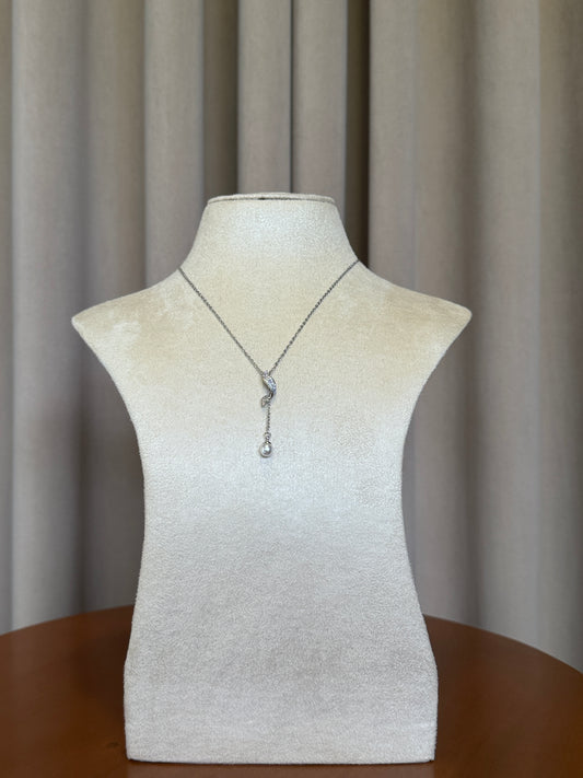 Pearl Necklace - Silver