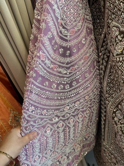 Lavender Net Gown