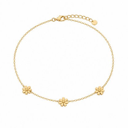 Flower anklet pair