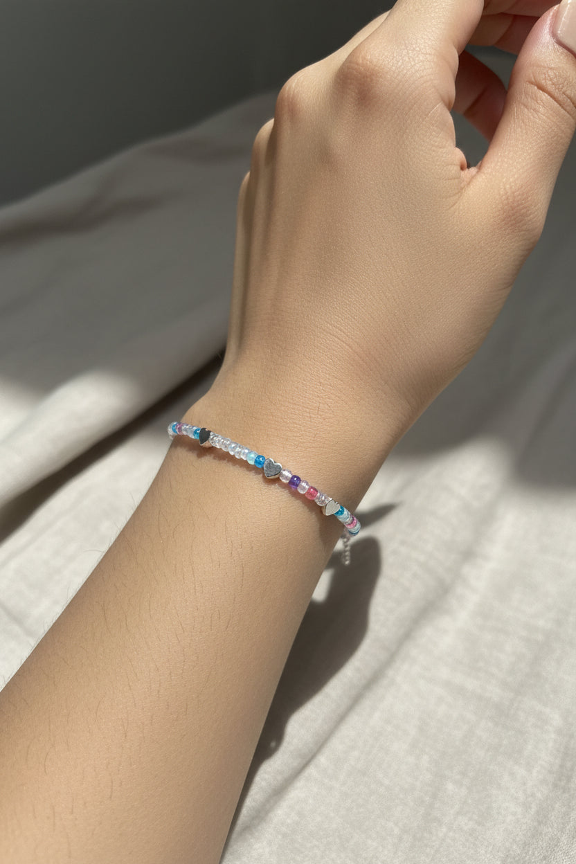 Pastel beads bracelet