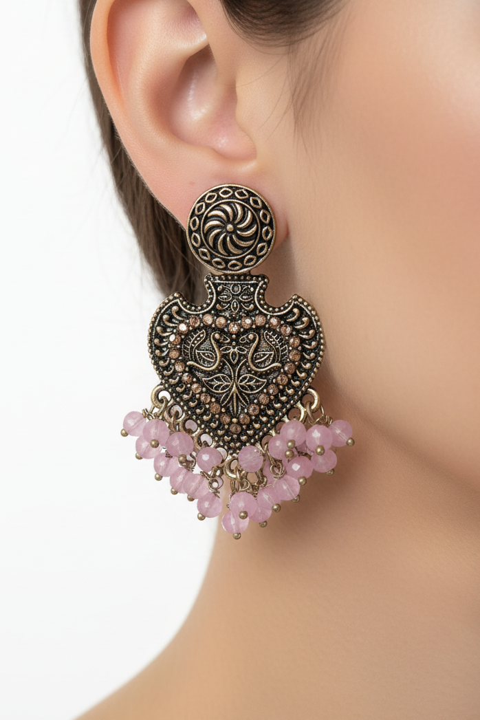 Baby pink earring