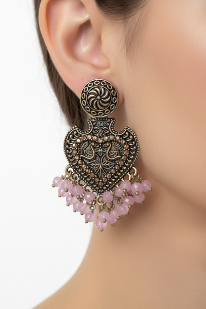 Baby pink earring