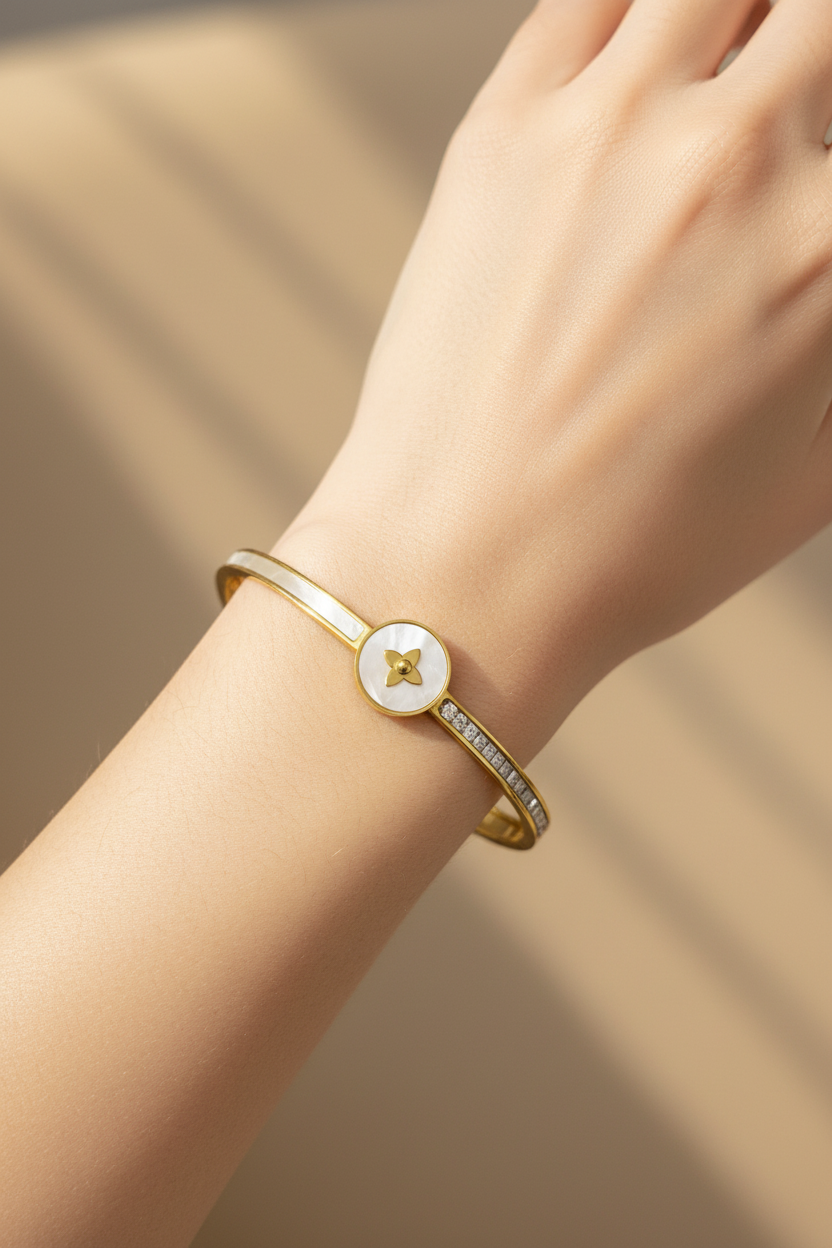 Laila Gold Bangle Baby size