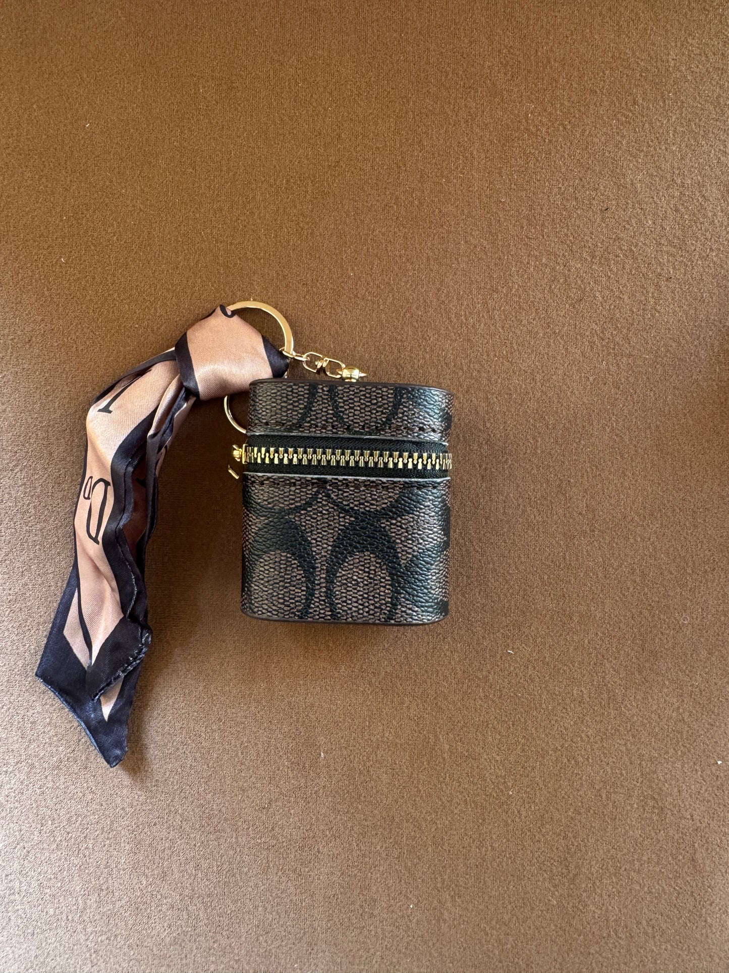 Mini Cylinder Case with Ribbon Charm(DB)