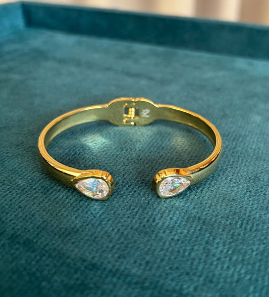 Twin Teardrop bangle