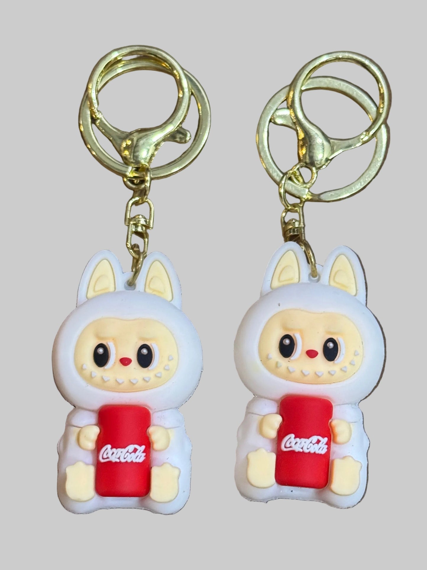 "Coke & Chill" Bunny Character Keychain/ BagCharm