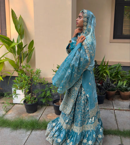 Pakistani dress blue
