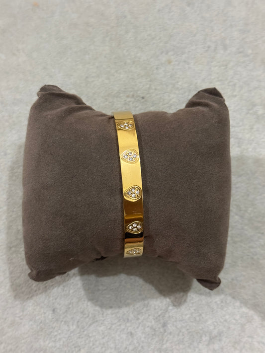 Gilded Drop Bangle Gold