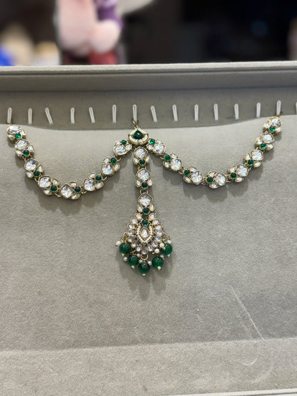 Rental Jewellery Emerald V Half Chokker Set