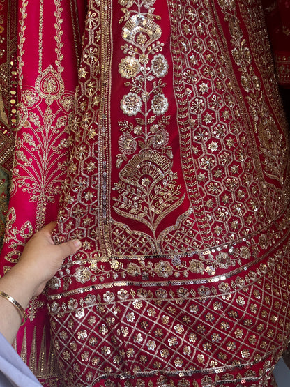 Red Net Gown