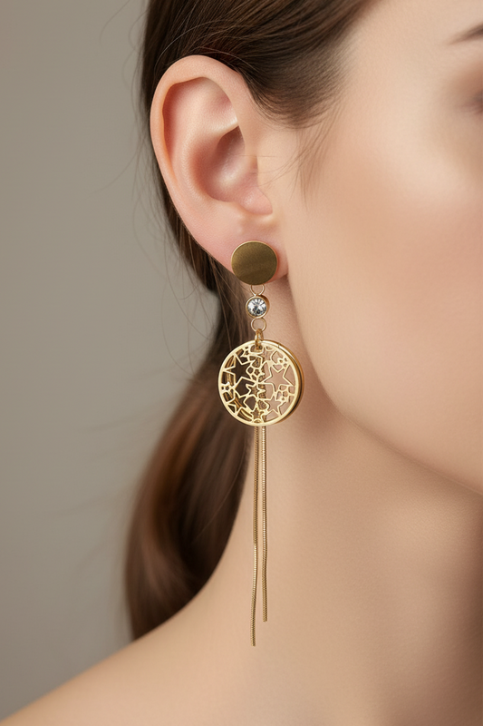 Crystal Tassel Earrings