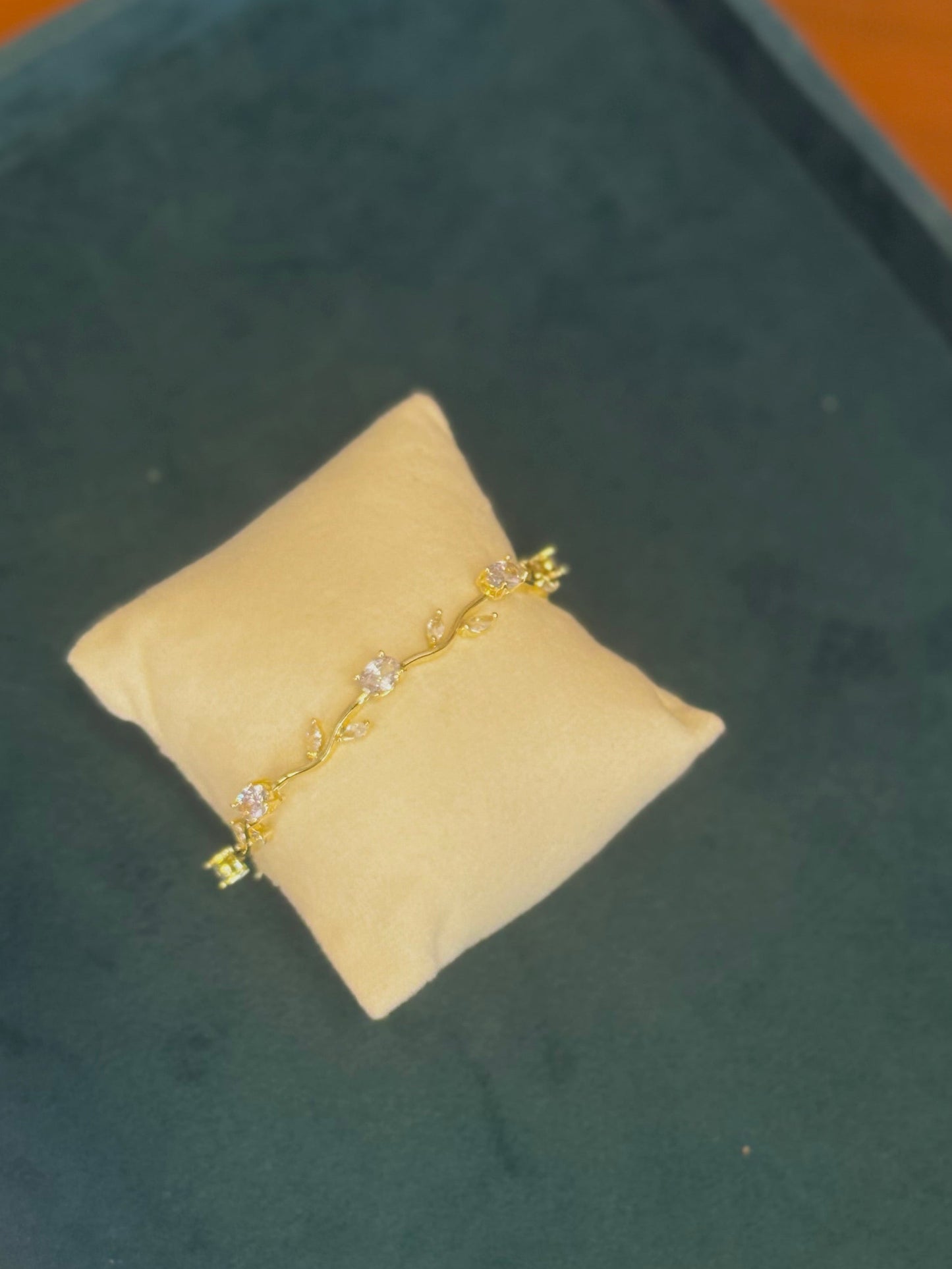 White tulip bracelet adult size