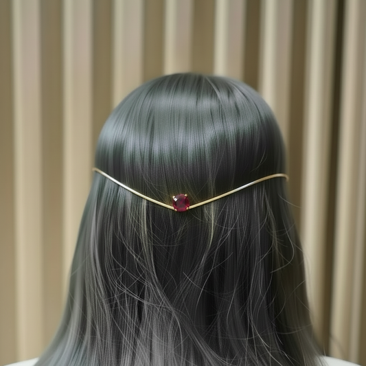 Ruby red hair accessories
