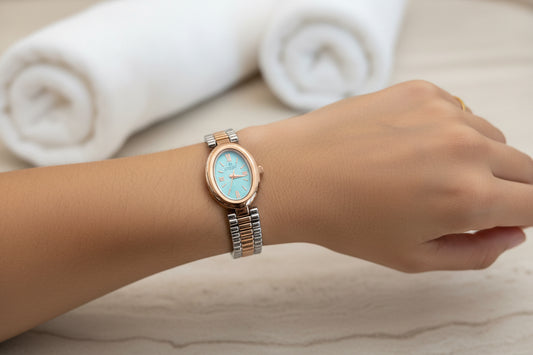 Glim Teal Oval Watch