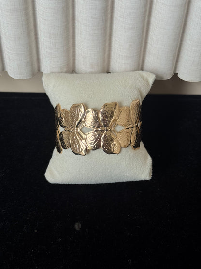 Butterfly cuff bangle
