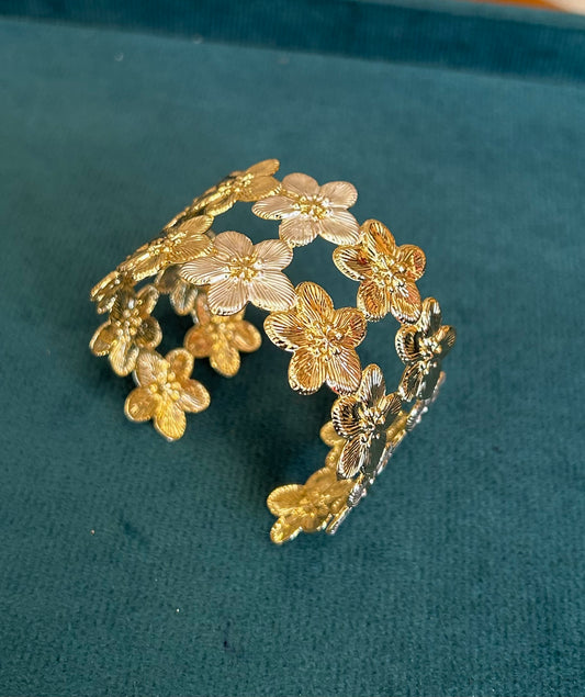 Floral Cuff bangle