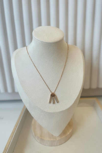 Crystal Vine Rose gold Chain