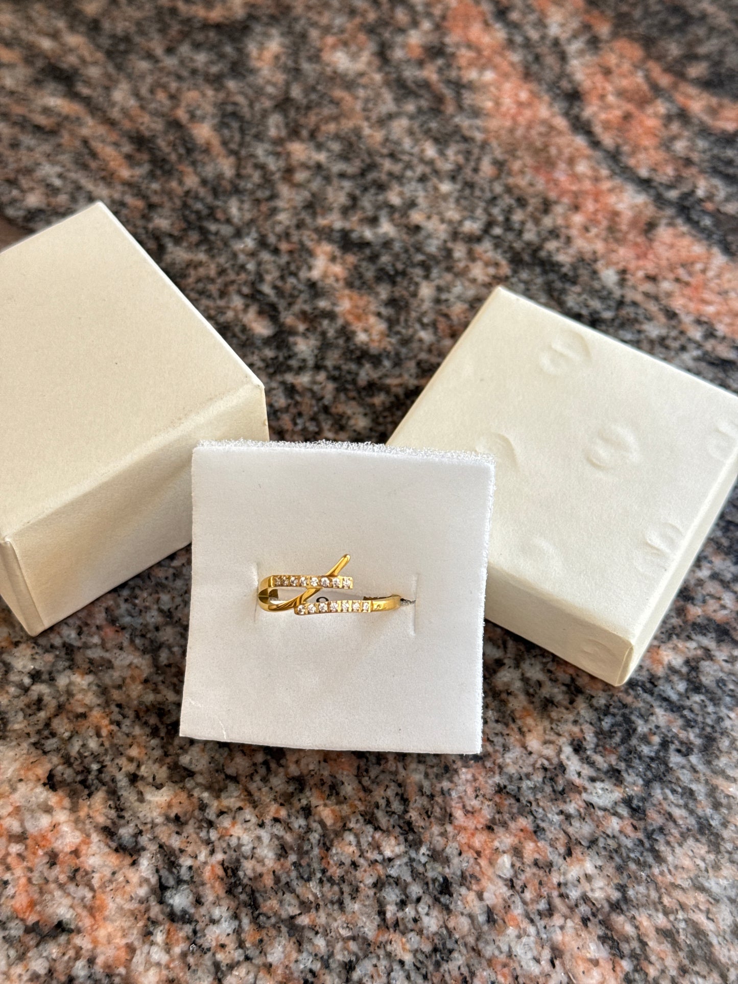Solitaire Gold Ring Size 8