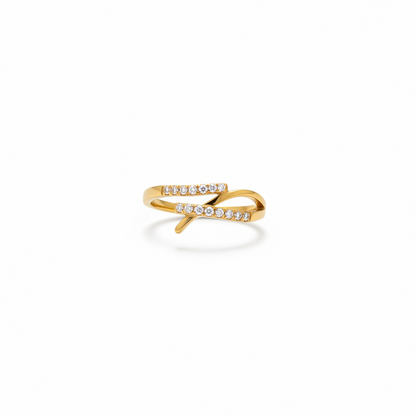Solitaire Gold Ring Size 8