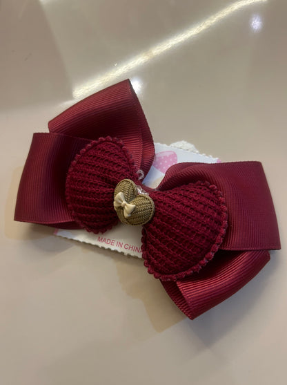 Red hair bow
