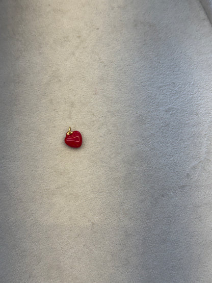 Red heart charm