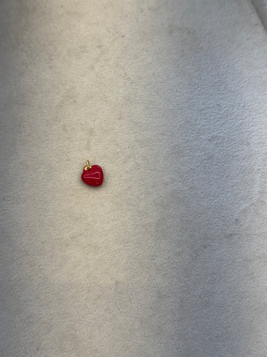 Red heart charm