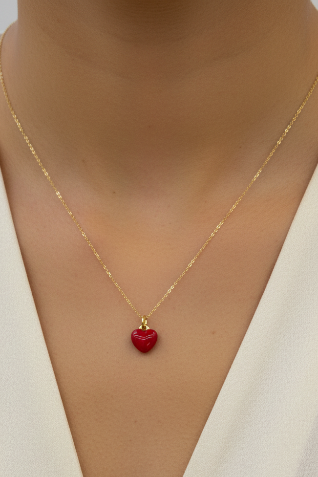 Red heart charm