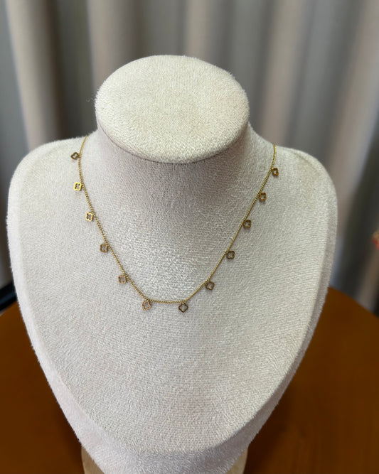 Clover charm necklace