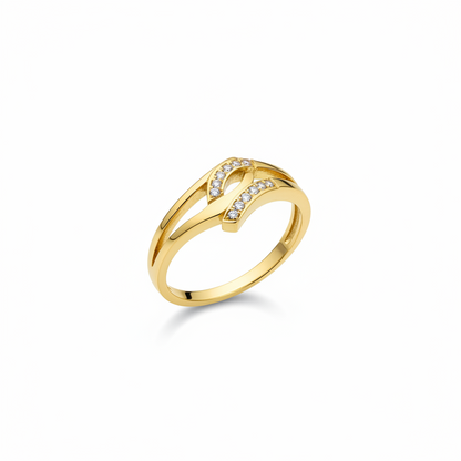 Solitaire Gold Ring Size 7