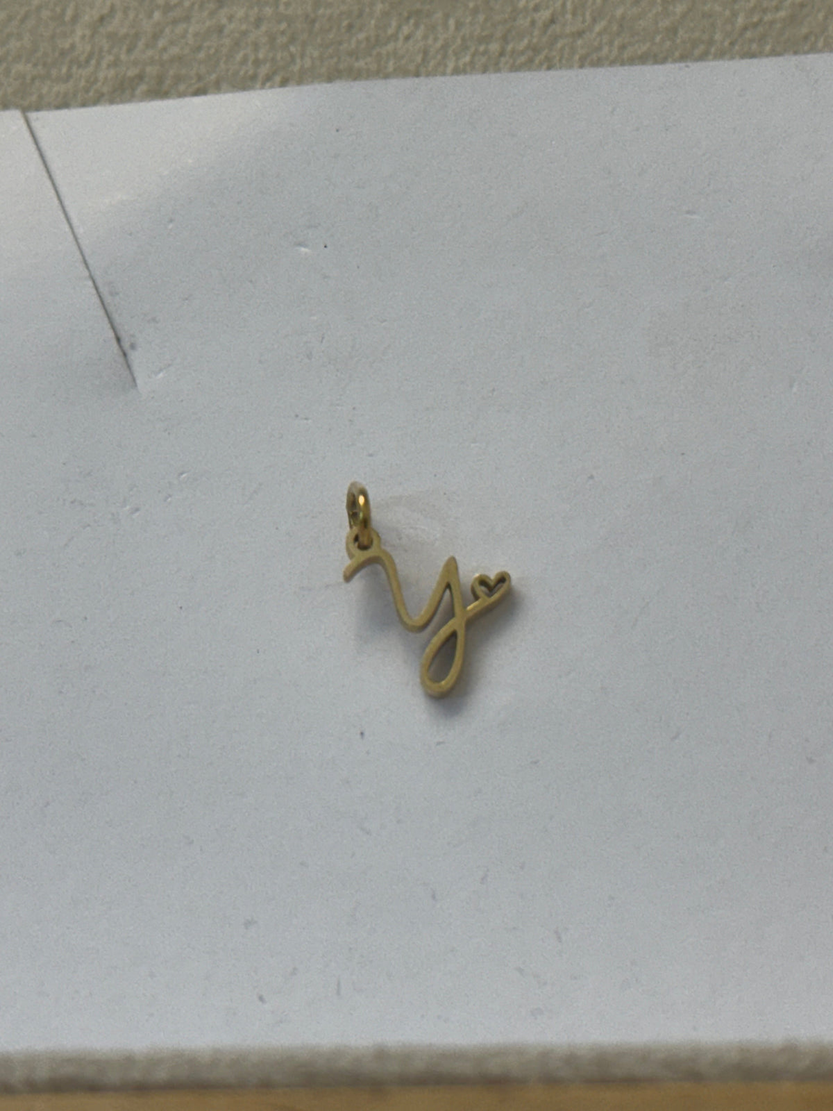 Y letter charm