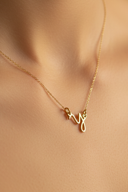 Y letter charm