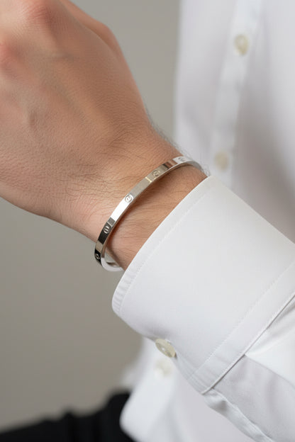 Mirage Silver bangle
