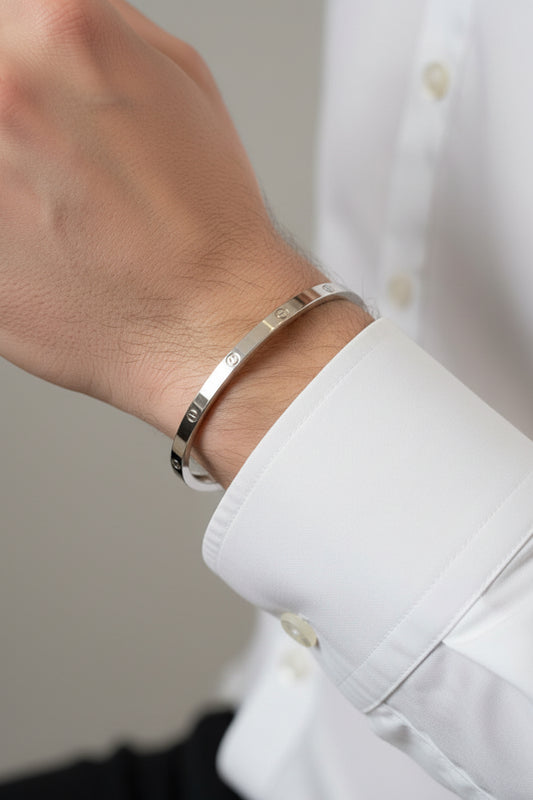 Mirage Silver bangle