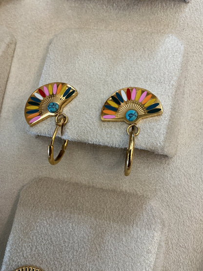 Colourful fam earing