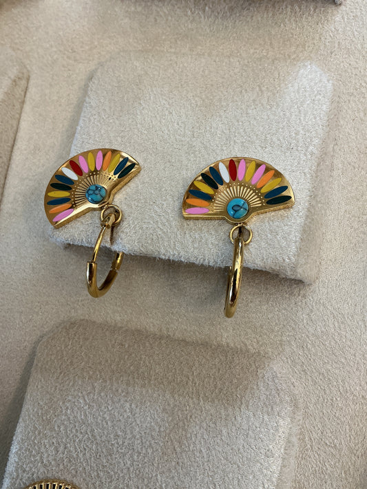 Colourful fam earing