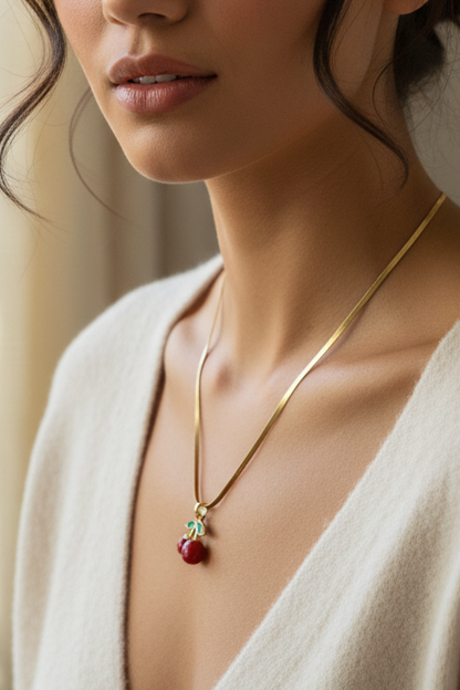 Cherry necklace