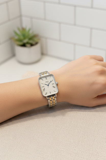 Felix two-tone watch