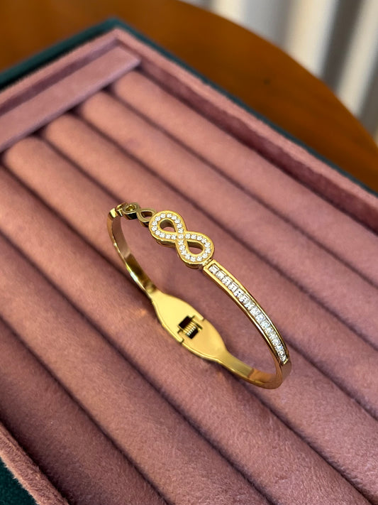 Golden Infinity with stone bangle