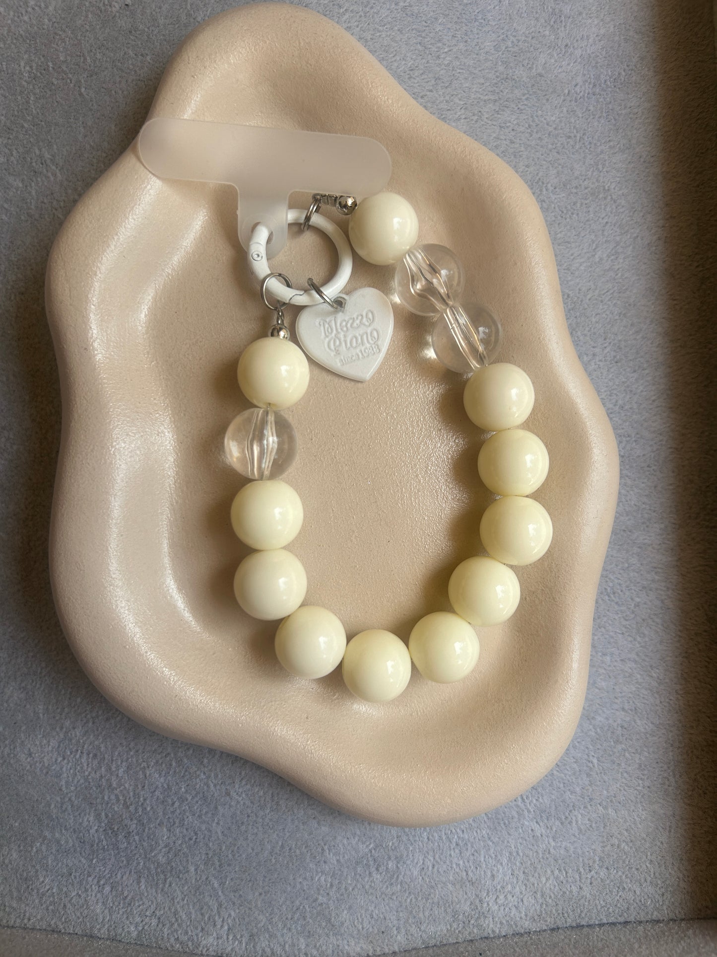 Pinterest Inspired Phone Charms White