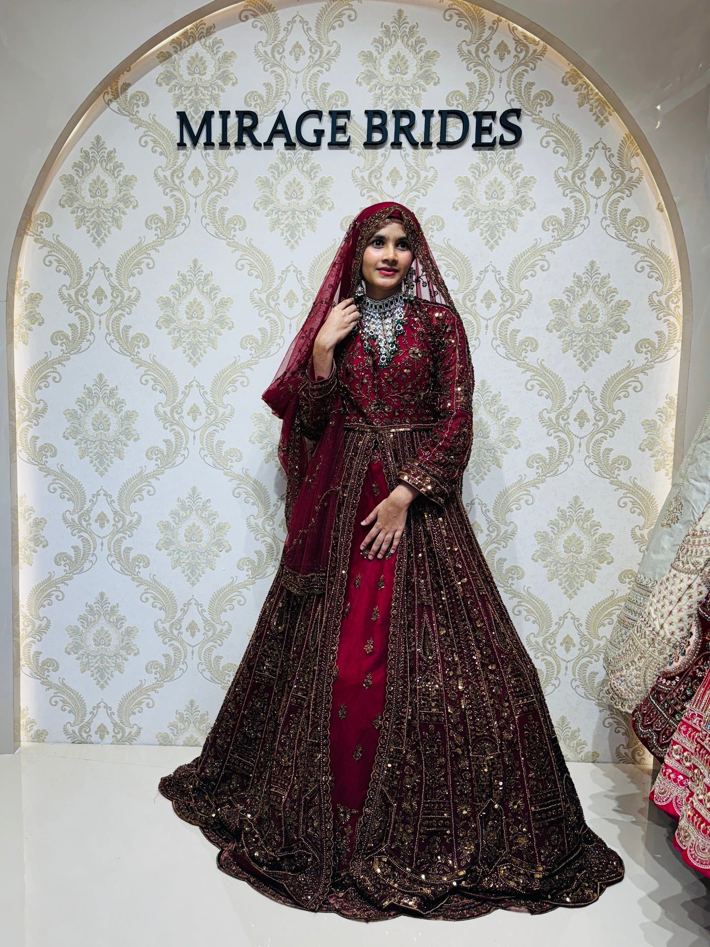 Maroon Mirage Designer HandCrafted