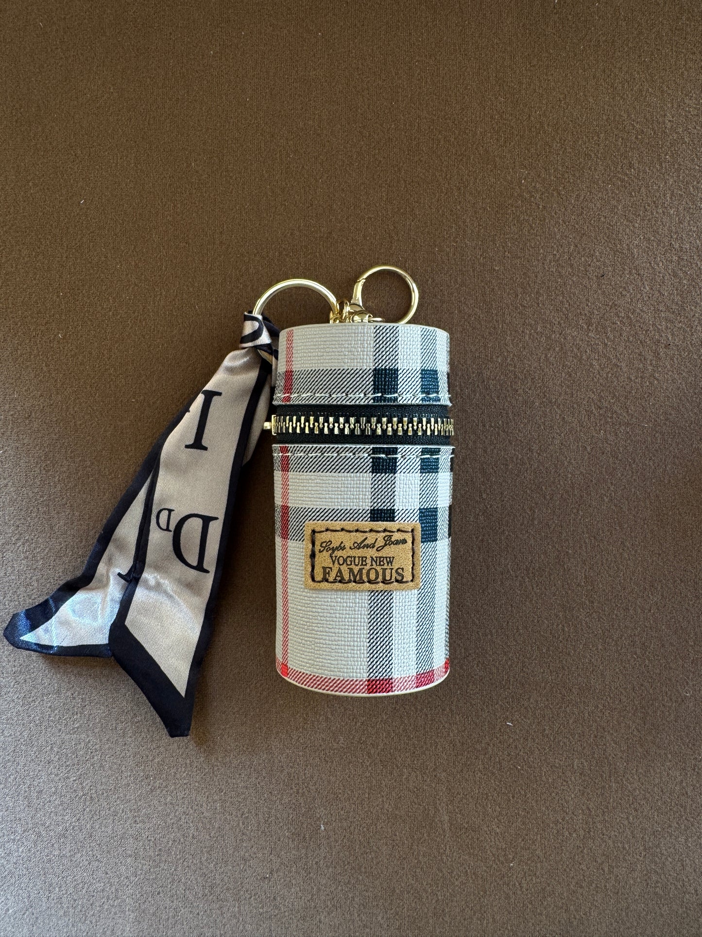 Cylindrical Mini Pouch Keyring (C)