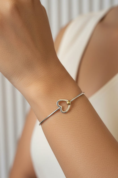 Love silver bangle